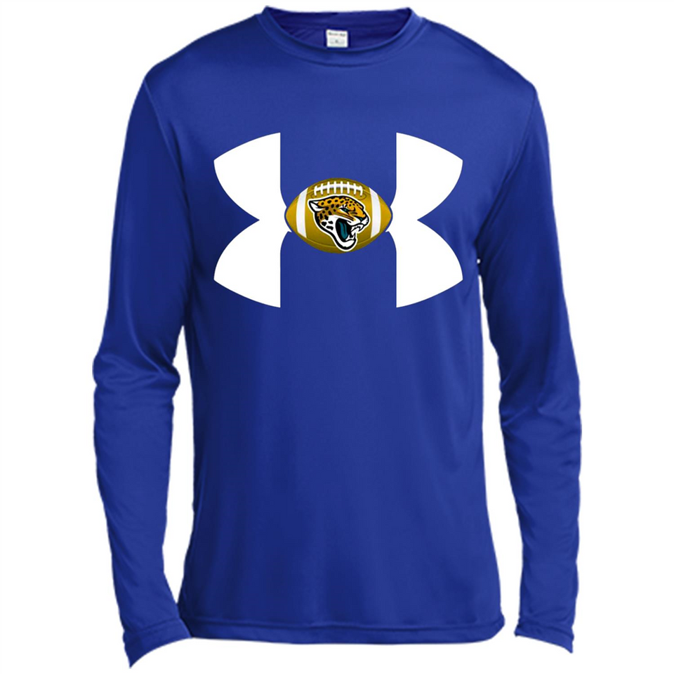 Jacksonville Jaguars Under Armour Logo - Canvas Long Sleeve T-Shirt