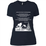 Snoopy Ugly Christmas - Ladies' Boyfriend T-Shirt