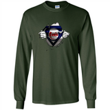 Chicago Cubs And Superman Fans - Long Sleeve T-Shirt