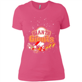 Snoopy Christmas San Francisco Giants - Ladies' Boyfriend T-Shirt