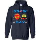 Snow Day Shirt For Detroit Red Wings Vs Minion Fans pingpong