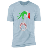 Funny Washington Wizards Glitter Grinch Monogram Ornament Christmas - Premium Short Sleeve T-Shirt