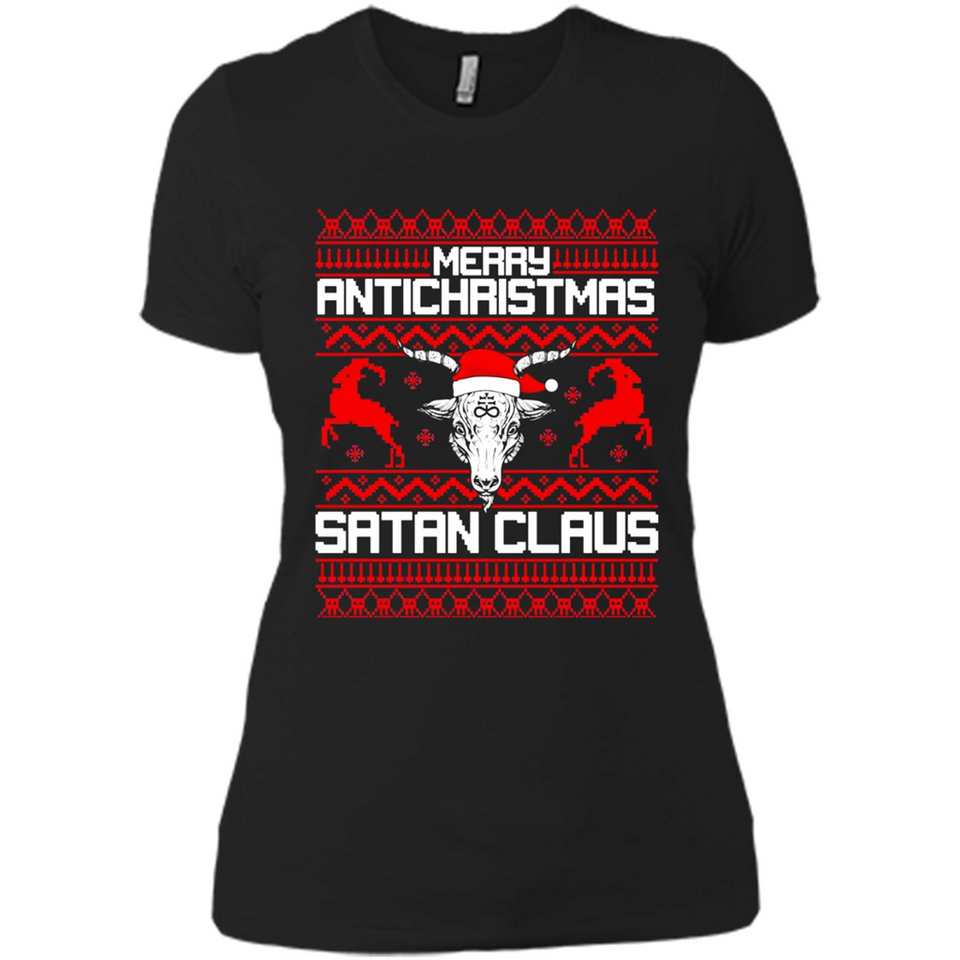 Merry Antichristmas Satan Claus - Ladies' Boyfriend T-Shirt