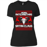 Merry Antichristmas Satan Claus - Ladies' Boyfriend T-Shirt