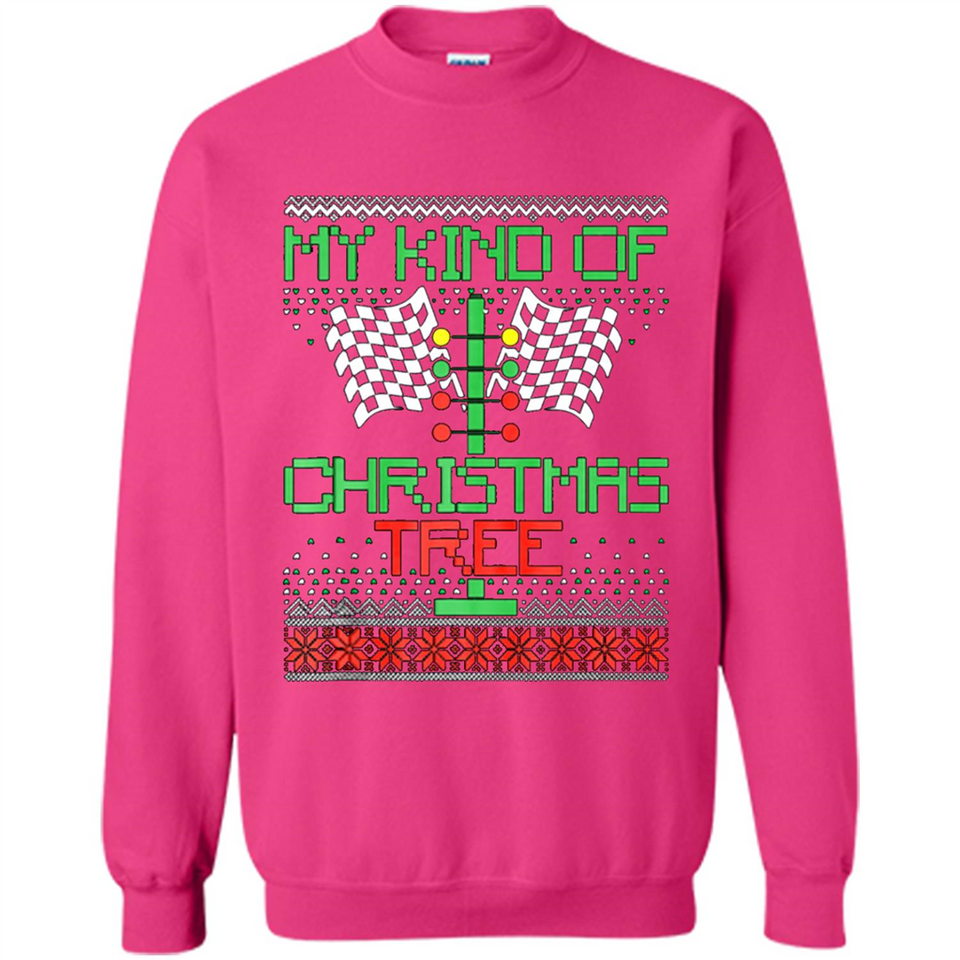 Funny Drag Racing Ugly Christmas Holiday Tree PING PONG