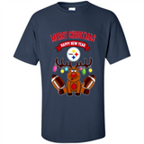 Pittsburgh Steelers NFL Reindeer Funny Merry Christmas And Happy New Year
