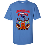 Tennessee Titans NFL Reindeer Funny Merry Christmas And Happy New Year