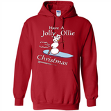 Snowman Snowboarder Tshirt Have Jolly Ollie Christmas