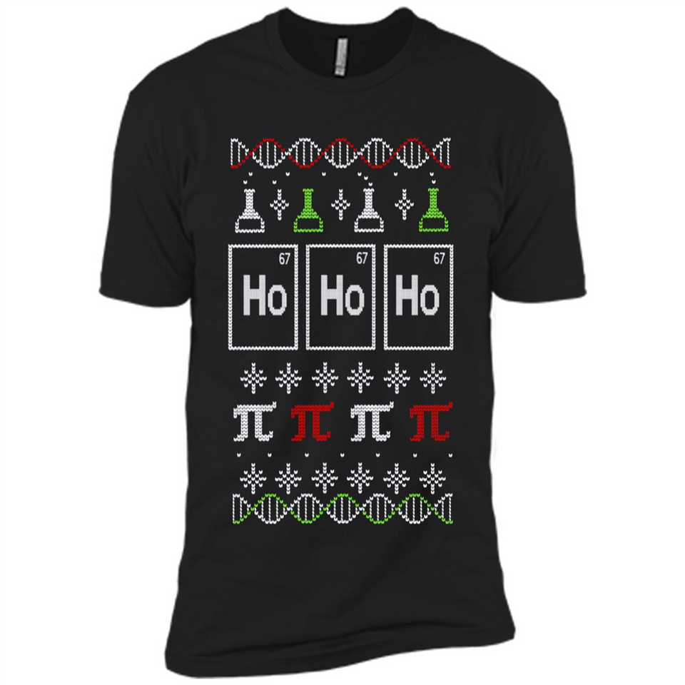 Scientific christmas ugly sweater - Premium Short Sleeve T-Shirt