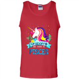 Unicorns are born in Pisces Birthday Rainbow Gift Ladies Custom
