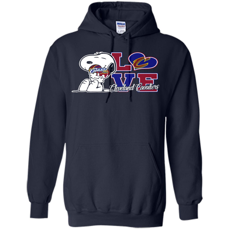 Snoopy loves NBA Cleveland Cavaliers - Hoodie