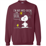 Snoopy I'm Not Anti-Social I Am Selectively Social