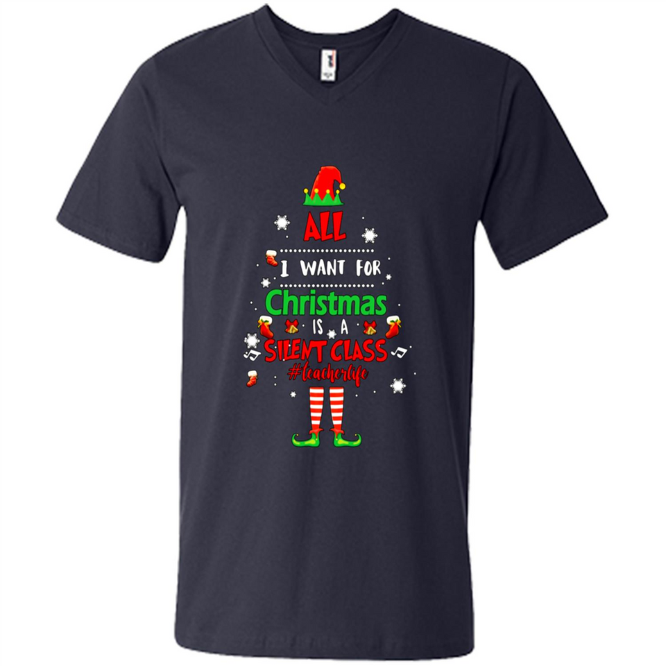 Teacher Sweashirt - All I Want For Christmas is Silent Class