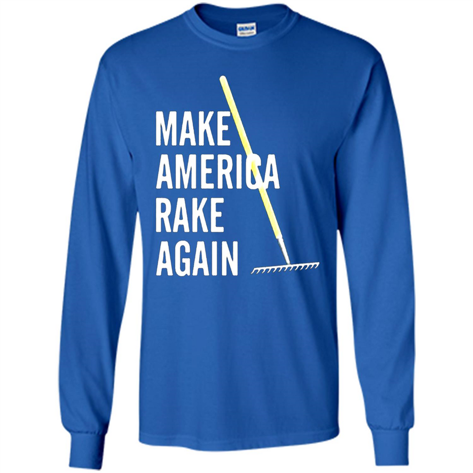 Make America Rake Again California Fires Paradise Youth T-Shirt PINGPONG - Long Sleeve T-Shirt