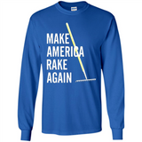 Make America Rake Again California Fires Paradise Youth T-Shirt PINGPONG - Long Sleeve T-Shirt