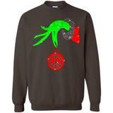 Christmas The Grinch Hand Holding Hippie Ornament - Sweatshirt