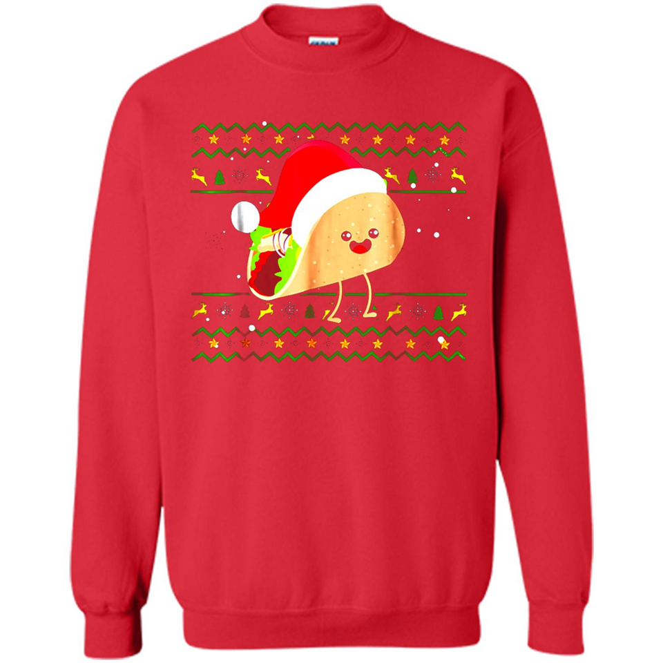 TACO Santa Hat Ugly Christmas shirt Ladies' Boyfriend