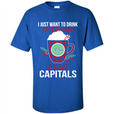 I Just Want To Drink Hot Chocolate & Watch Washington Capitals Ugly Christmas Sweater PINGPONG
