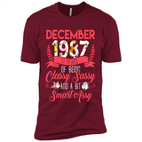 December 1987 31 Years Of Being Classy Sassy - Premium Short Sleeve T-Shirt