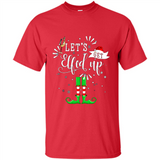 Let's Get Elfed Up Funny Drinking Wine Christmas Elf PINGPONG