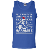 All I Want For Christmas Is Harambe Christmas - Tank Top