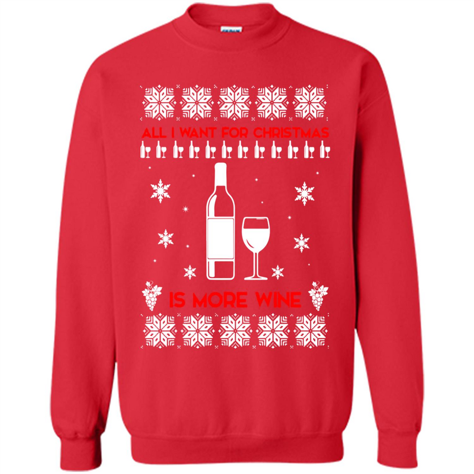 All I Want For Christmas is Wine Ugly sweater PINGPONG