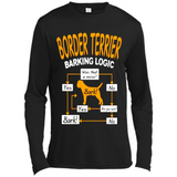 Border Terrier Barking Logic - Canvas Long Sleeve T-Shirt