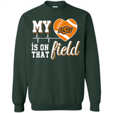 Oklahoma State Cowboys Football My Heart is on that Field - Sweatshirt