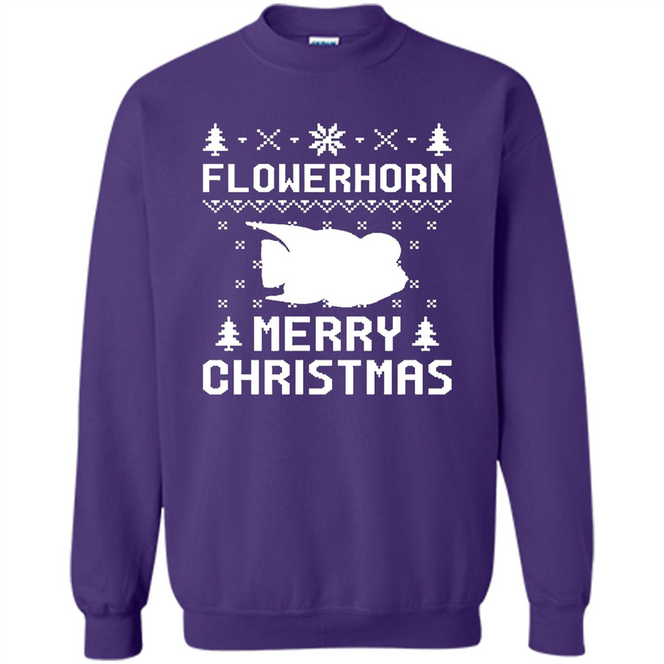 Flowerhorn Christmas T-shirt, Ugly Christmas Sweater - Sweatshirt