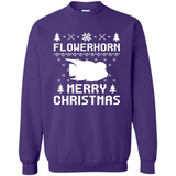 Flowerhorn Christmas T-shirt, Ugly Christmas Sweater - Sweatshirt