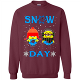 Snow Day Shirt For Carolina Panthers Vs Minion Fans pingpong