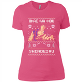 Omae Wa Mou Shindeiru Ugly Christmas Sweater - Ladies' Boyfriend T-Shirt