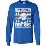Fabulous Make Christmas Great Again Trump Ugly Christmas - Long Sleeve T-Shirt