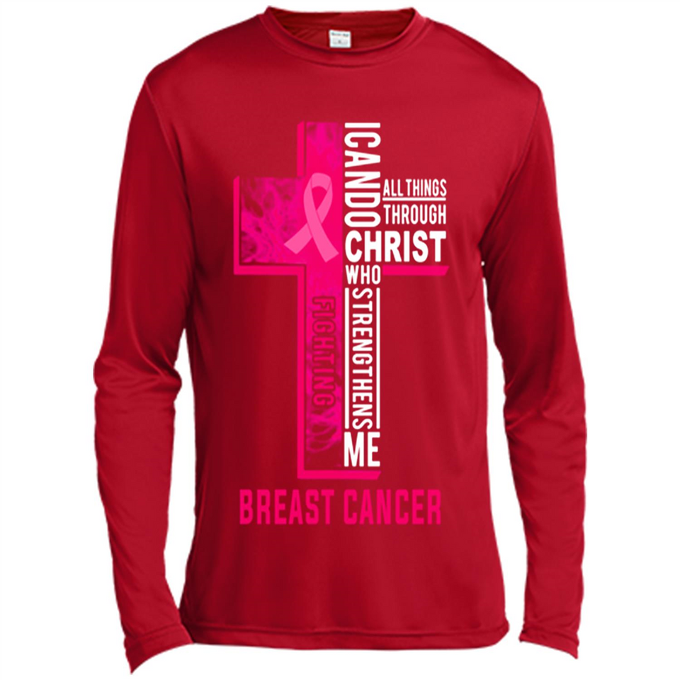 I can do all things through christ who strengthens me fighting Br ast Cancer Jesus