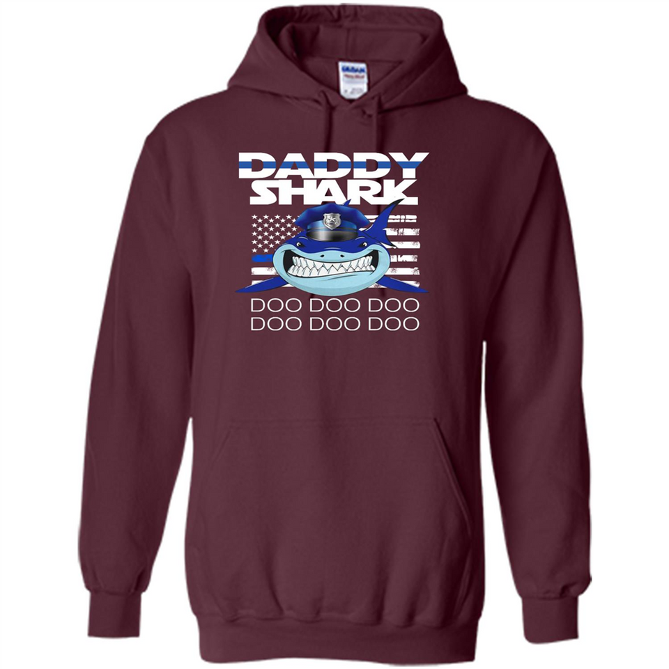 Police Daddy Shark Blue Line Tee