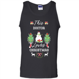 This Doctor Loves Christmas Tree Shirt with Snowman