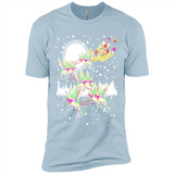 Hummingbird Santa Sleigh - Premium Short Sleeve T-Shirt