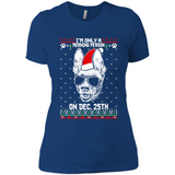 Morning Person Pharaoh Hound Funny Xmas - Ladies' Boyfriend T-Shirt