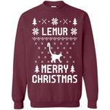 Vintage Tee For Women Men Graphic Shirts Lemur Ugly Christmas Sweater - Sweatshirt