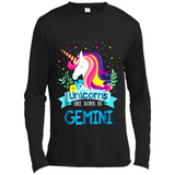Unicorns are born in Gemini Birthday Rainbow Gift Custom Ultra Cotton