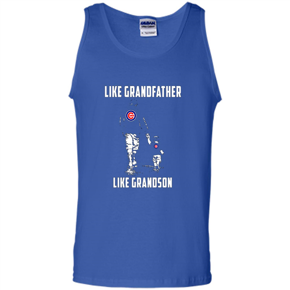 Chicago Cubs GrandFather Like GrandSon - Tank Top