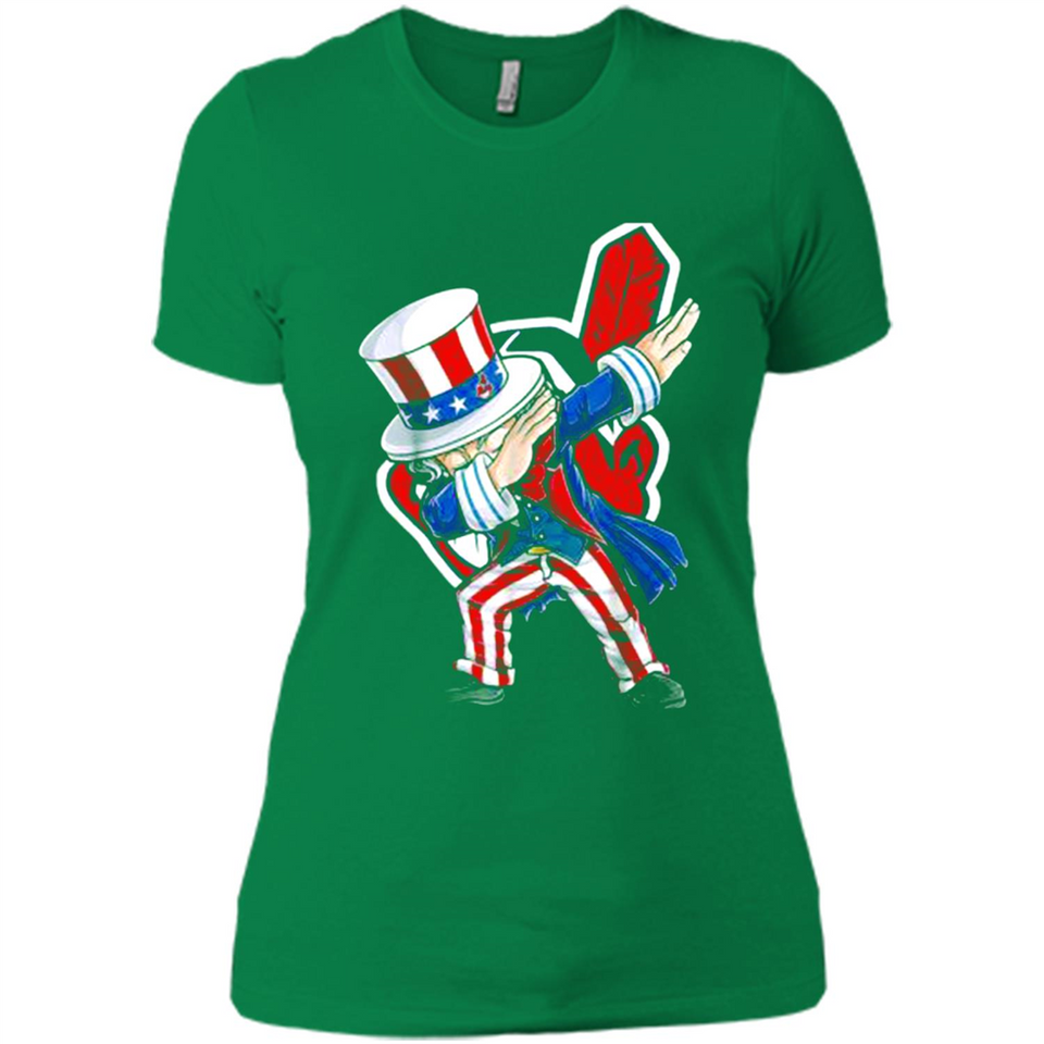MLB CLEVELAND INDIANS UNCLE SAM DABBING INDEPENDENCE DAY