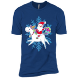 Unicorn And Santa Christmas 1 - Premium Short Sleeve T-Shirt