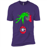 GRINCH HAND HOLDING GEORGIA BULLDOGS GLITTER CHRISTMAS PINGPONG
