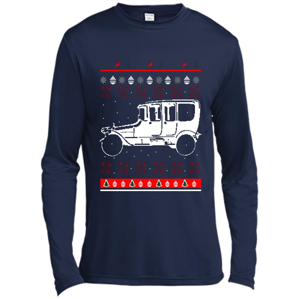 Christmas Ugly Sweater Automobile Ugly Christmas Sweater - Canvas Long Sleeve T-Shirt