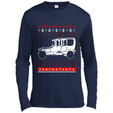 Christmas Ugly Sweater Automobile Ugly Christmas Sweater - Canvas Long Sleeve T-Shirt
