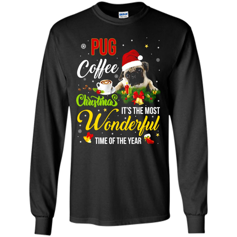 Pug Coffee Wonderful Christmas