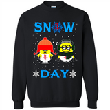 Snow Day Shirt For Houston Rockets Vs Minion Fans pingpong