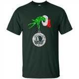 Amazing Dallas Mavericks Glitter Grinch Monogram Ornament Christmas Gift - Shirt