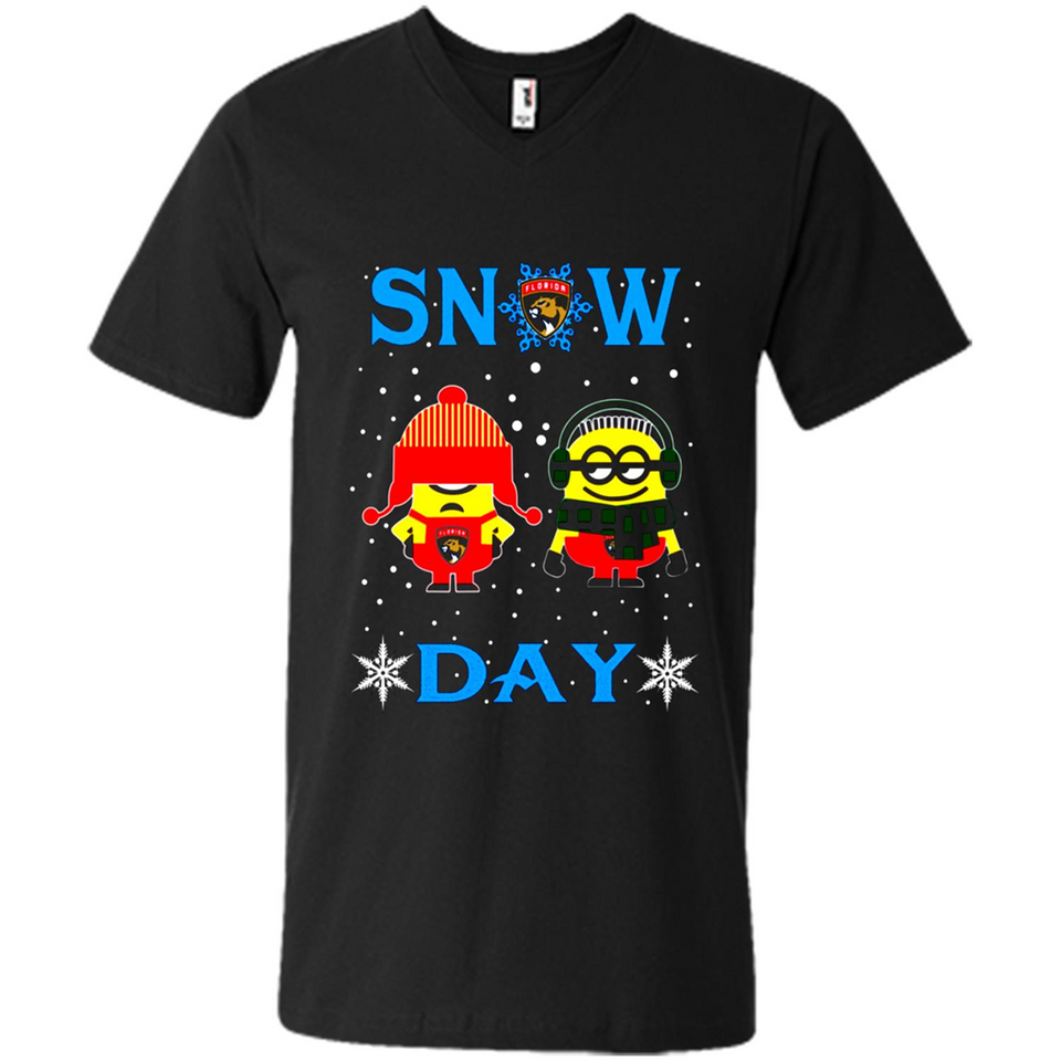 Snow Day Shirt For Florida Panthers Vs Minion Fans pingpong